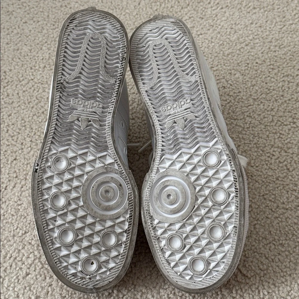 Adidas Nissa Platform White Canvas Sneakers - Picture 10 of 10